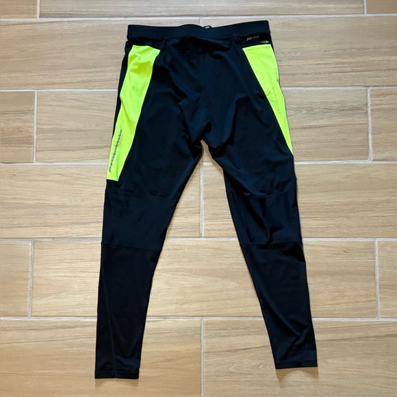 Nike Black and Yellow Sweatpants for Active Comfort - Picture 2 of 2